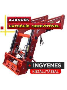   INGYEN KISZÁLLÍTVA Homlokrakodó Wol-Met (lengyel) 1,5 tonna teherbírású, joystickkal+ JÁNDÉK HÁTSÓHÍD MEREVÍTŐVEL