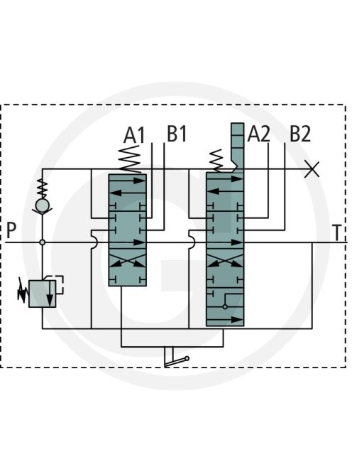 Joystick+bowden+hidraulika elosztó szett homlokrakodóhoz 